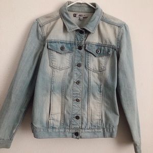 Light wash denim jacket